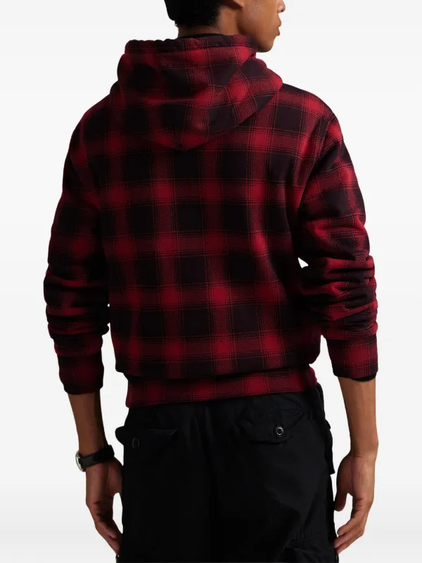 ︎*︎様 PoloRalphLauren 赤 ダブルジップ チェックパーカー ビ Polo Ralph Lauren チェック パーカー | レッド | FARFETCH JP