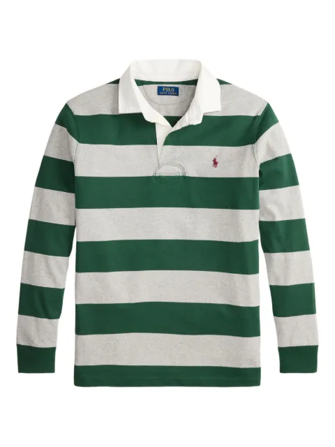 Polo Ralph Lauren playera tipo polo manga larga con motivo de rayas