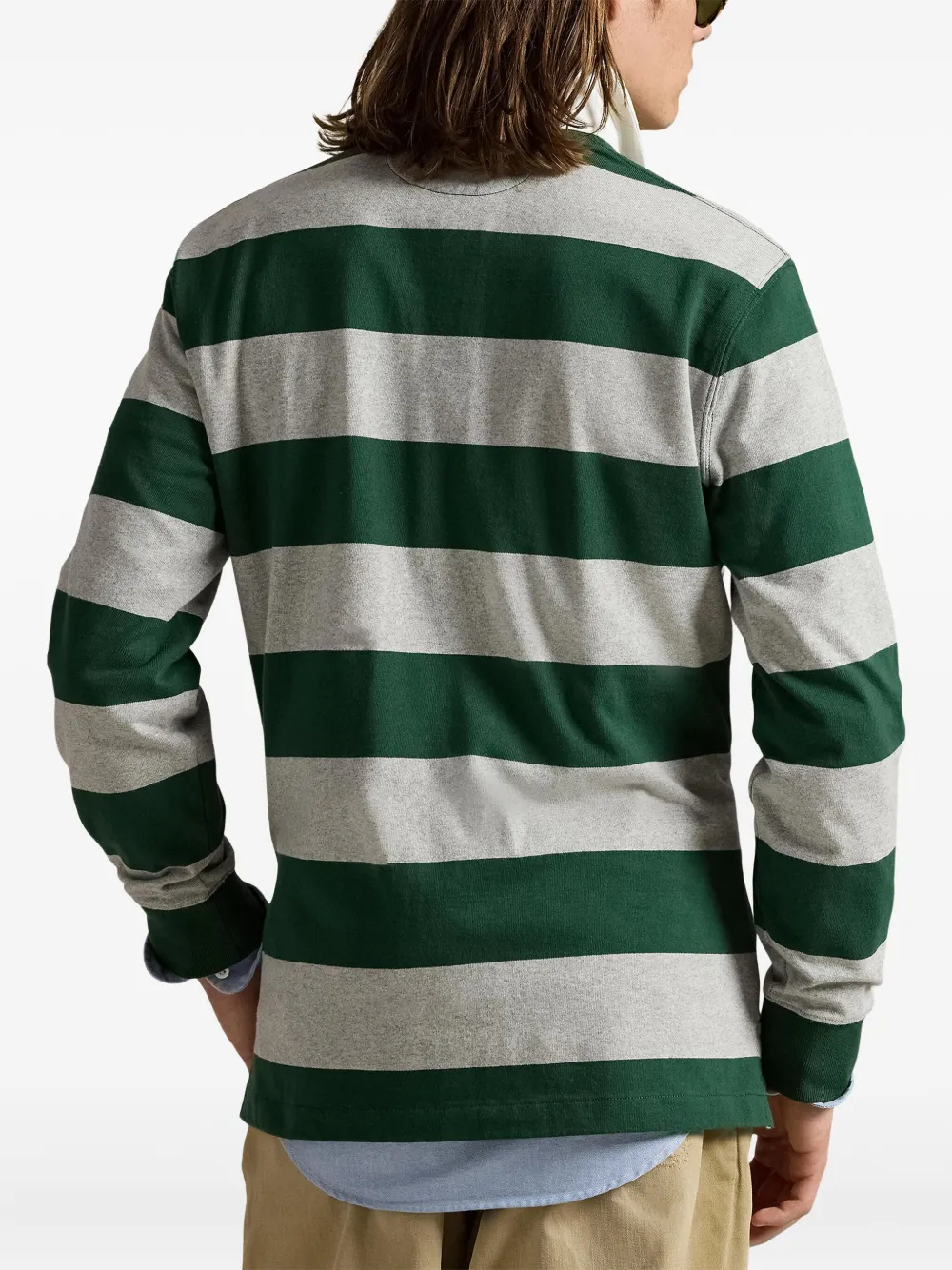 Polo Ralph Lauren Gestreept poloshirt met lange mouwen Groen