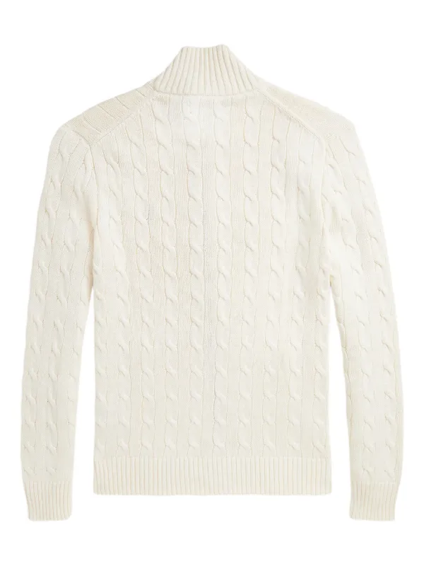 Polo Ralph Lauren cable-knit zip-up Cardigan | Neutrals | FARFETCH