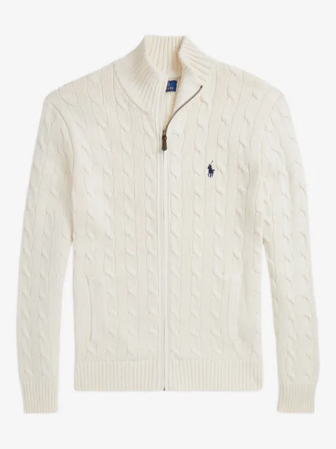 Polo Ralph Lauren cable-knit zip-up cardigan