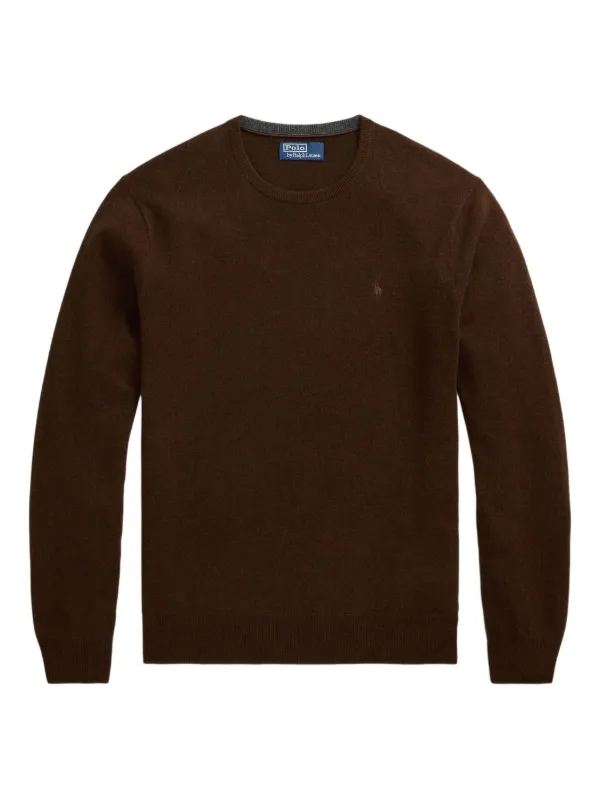 POLO RALPH LAUREN セーター ブラウン Polo Ralph Lauren crew-neck Knit Sweater | Brown | FARFETCH