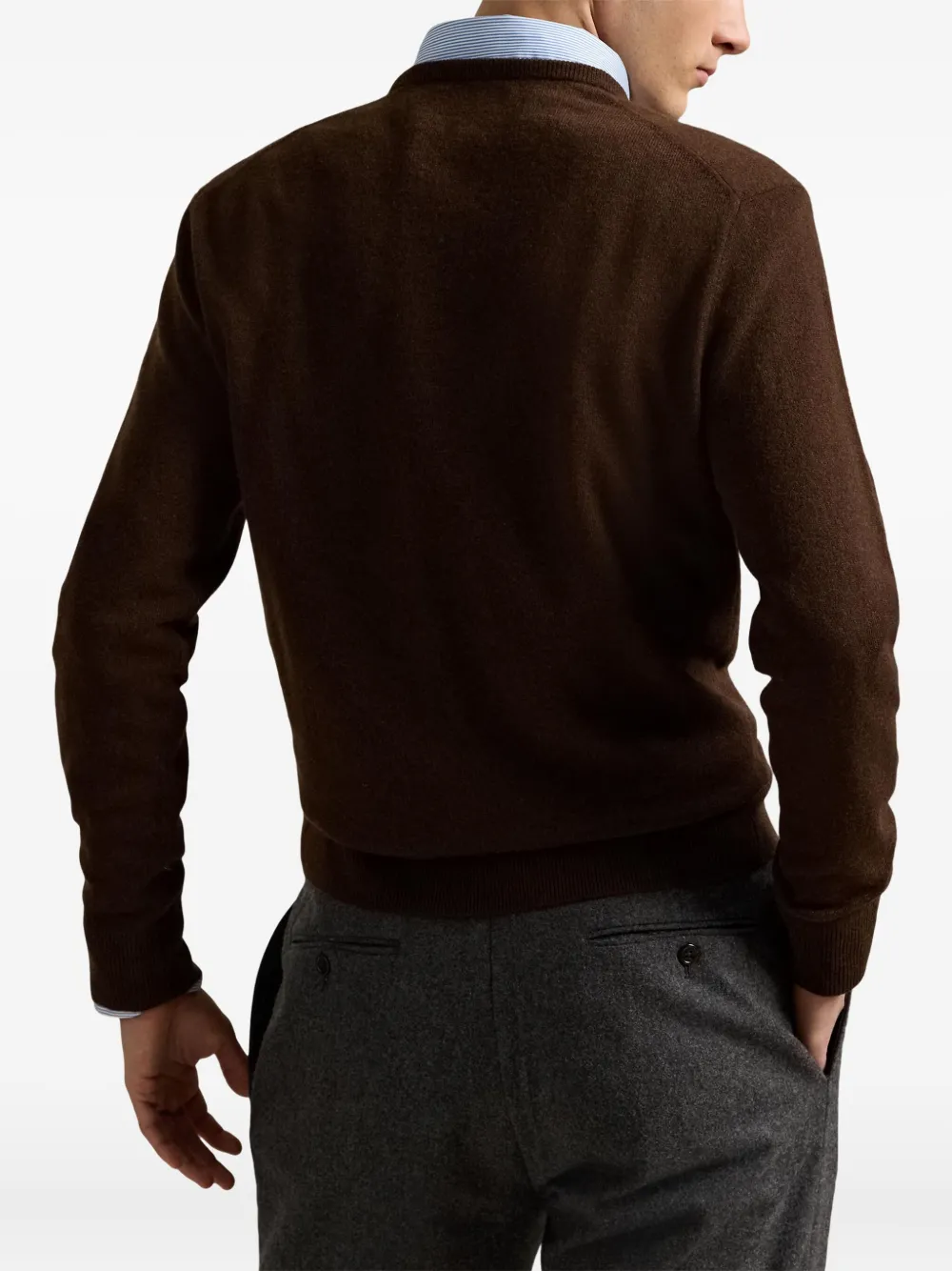 Polo Ralph Lauren Gebreide trui met ronde hals Bruin