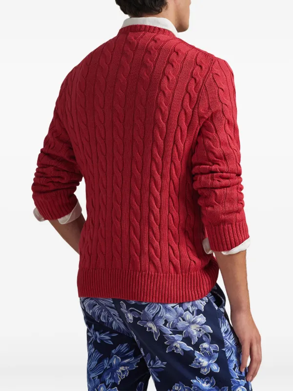 Polo Ralph Lauren ケーブルニット セーター | レッド | FARFETCH JP
