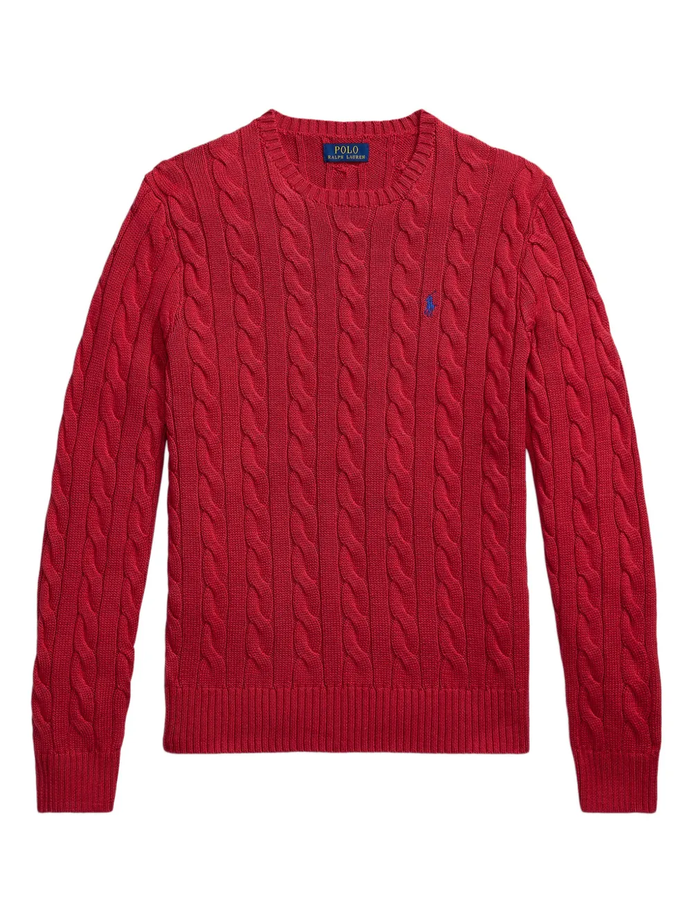 Polo Ralph Lauren cable-knit cotton sweater - Rosso