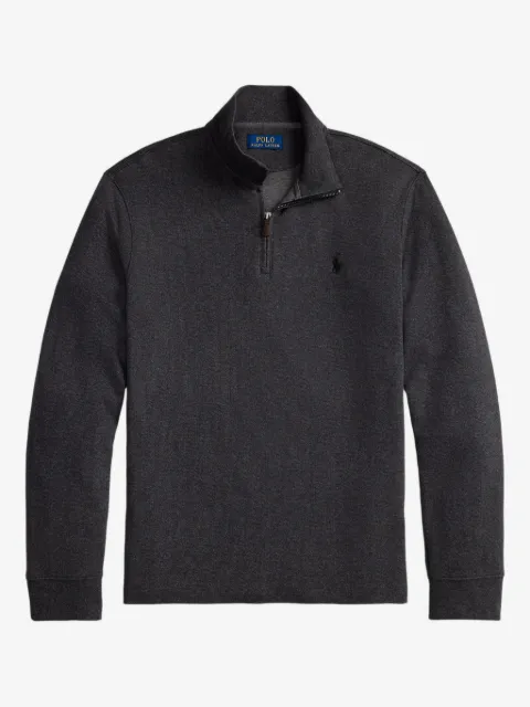 Polo Ralph Lauren Maglione a maniche lunghe in cotone con mezza zip