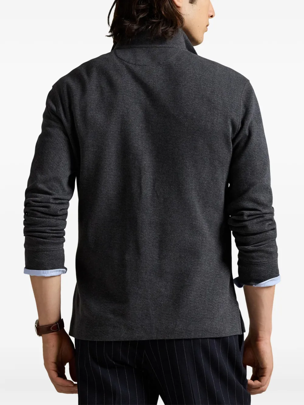 Polo Ralph Lauren half-zip long-sleeve Cotton Sweater | Grey