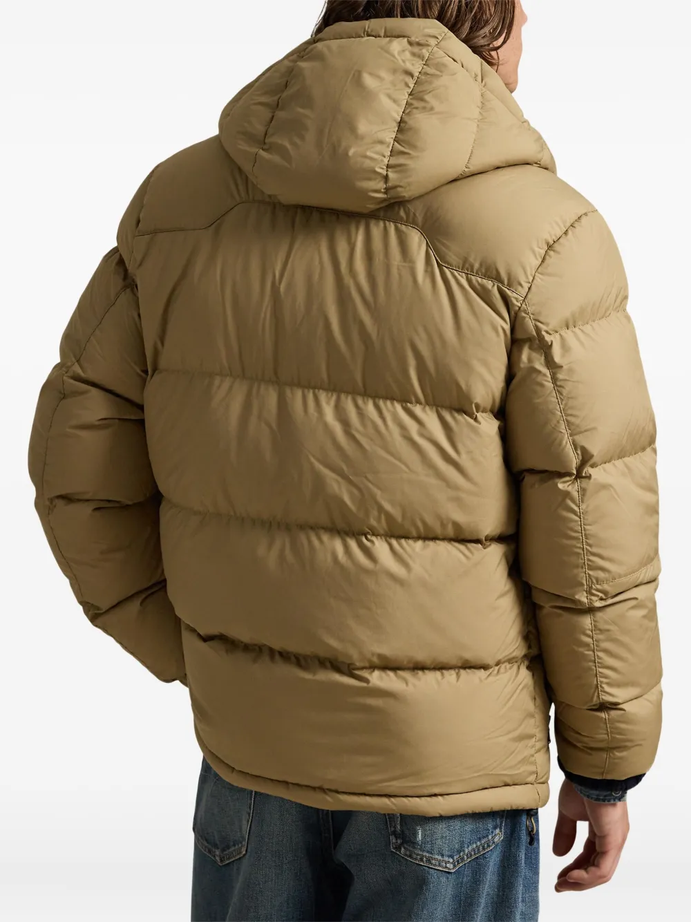 Polo Ralph Lauren Insulated Hooded Padded Jacket In Brown