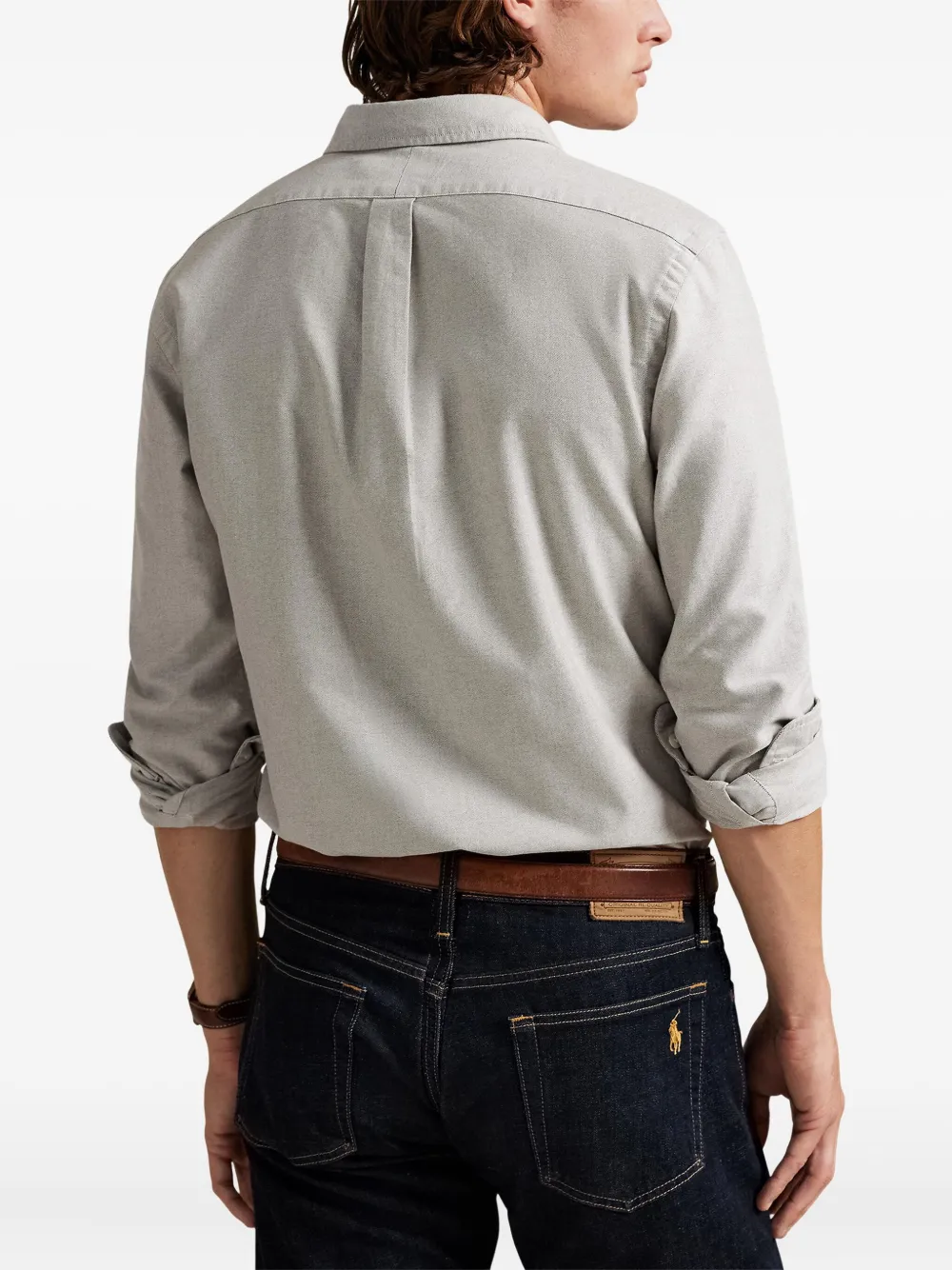 Polo Ralph Lauren embroidered-logo shirt Beige