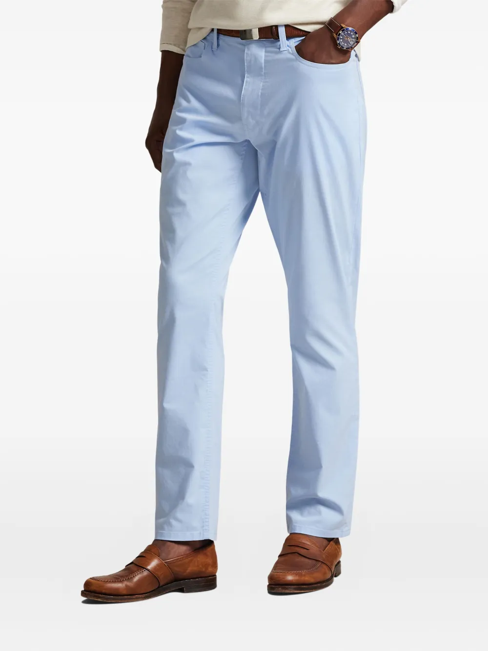 Polo Ralph Lauren Twill broek met vijf zakken Blauw