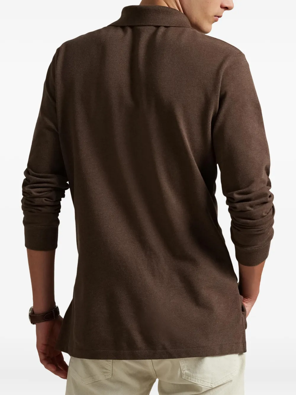 Polo Ralph Lauren Poloshirt met geborduurd logo Bruin