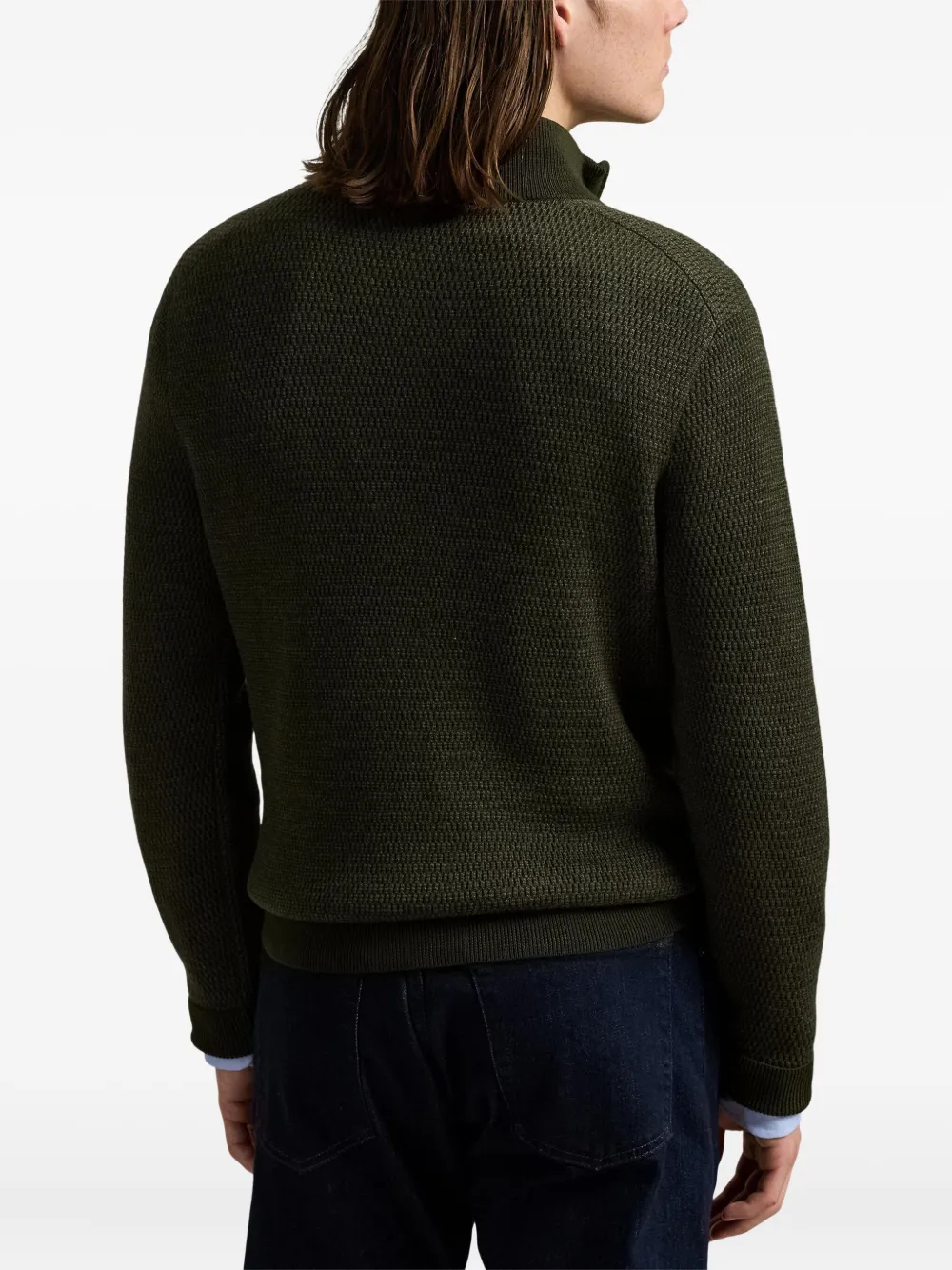Polo Ralph Lauren Gebreide trui met ritskraag Groen