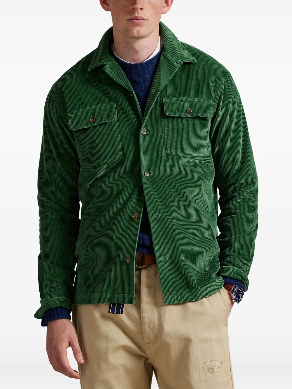 Polo Ralph Lauren Ribfluwelen overhemd Groen