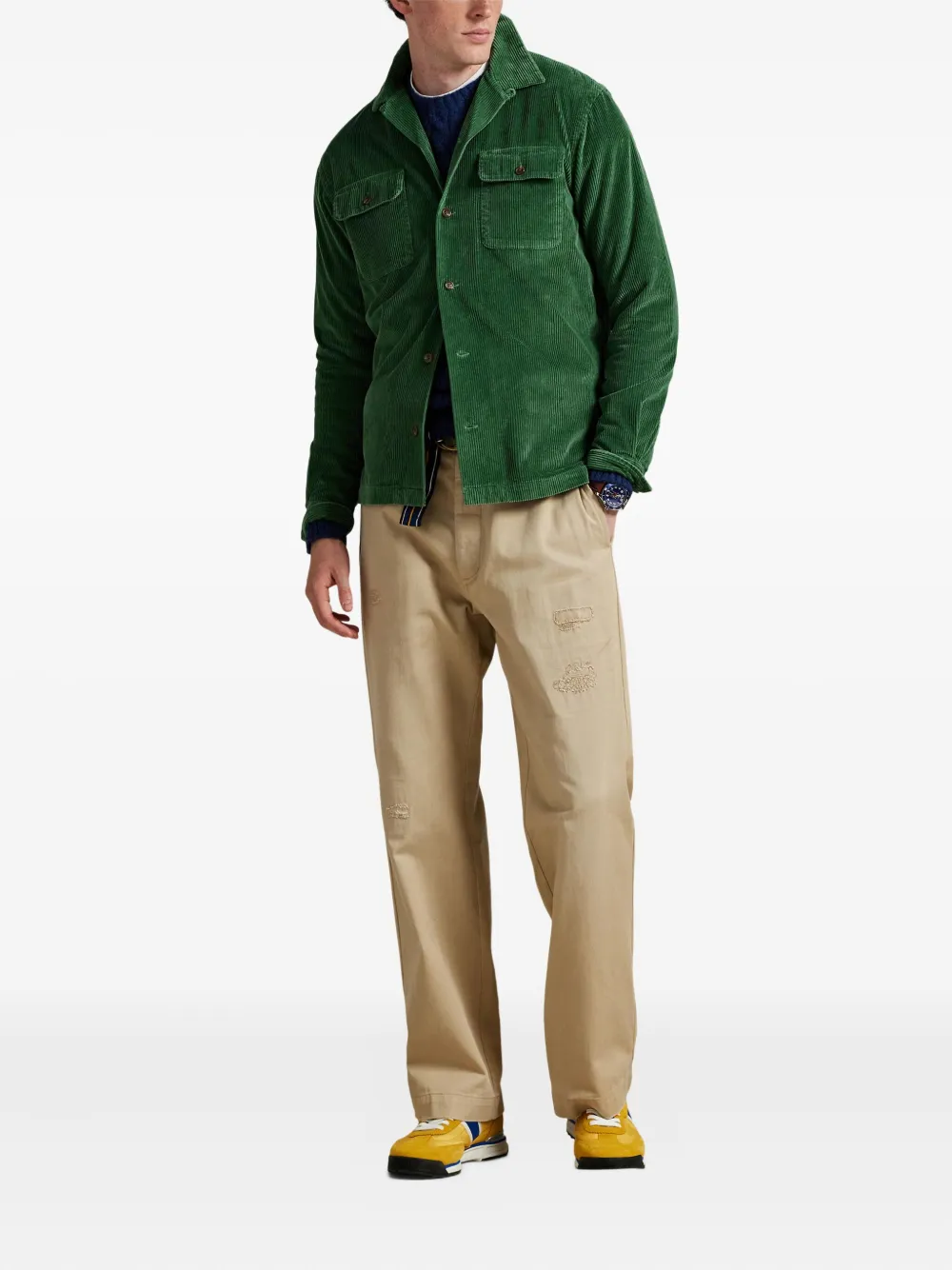 Polo Ralph Lauren Ribfluwelen overhemd Groen