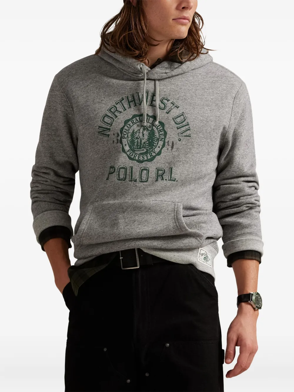 Polo Ralph Lauren Hoodie met print Grijs