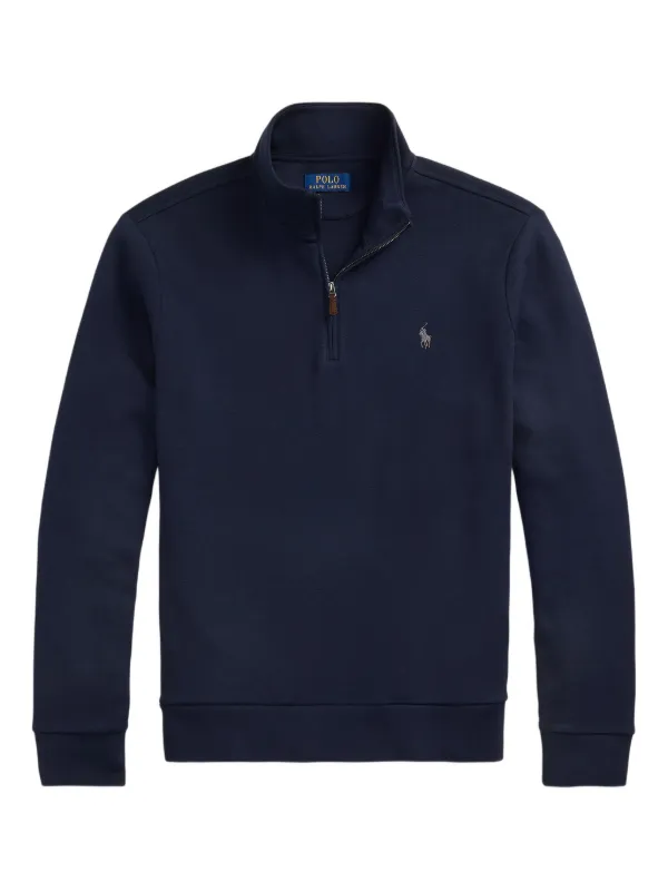 JUNPolo Ralph Lauren ネイビー トレーナーメンズ Polo Ralph Lauren zip-neck Sweater | Blue | FARFETCH
