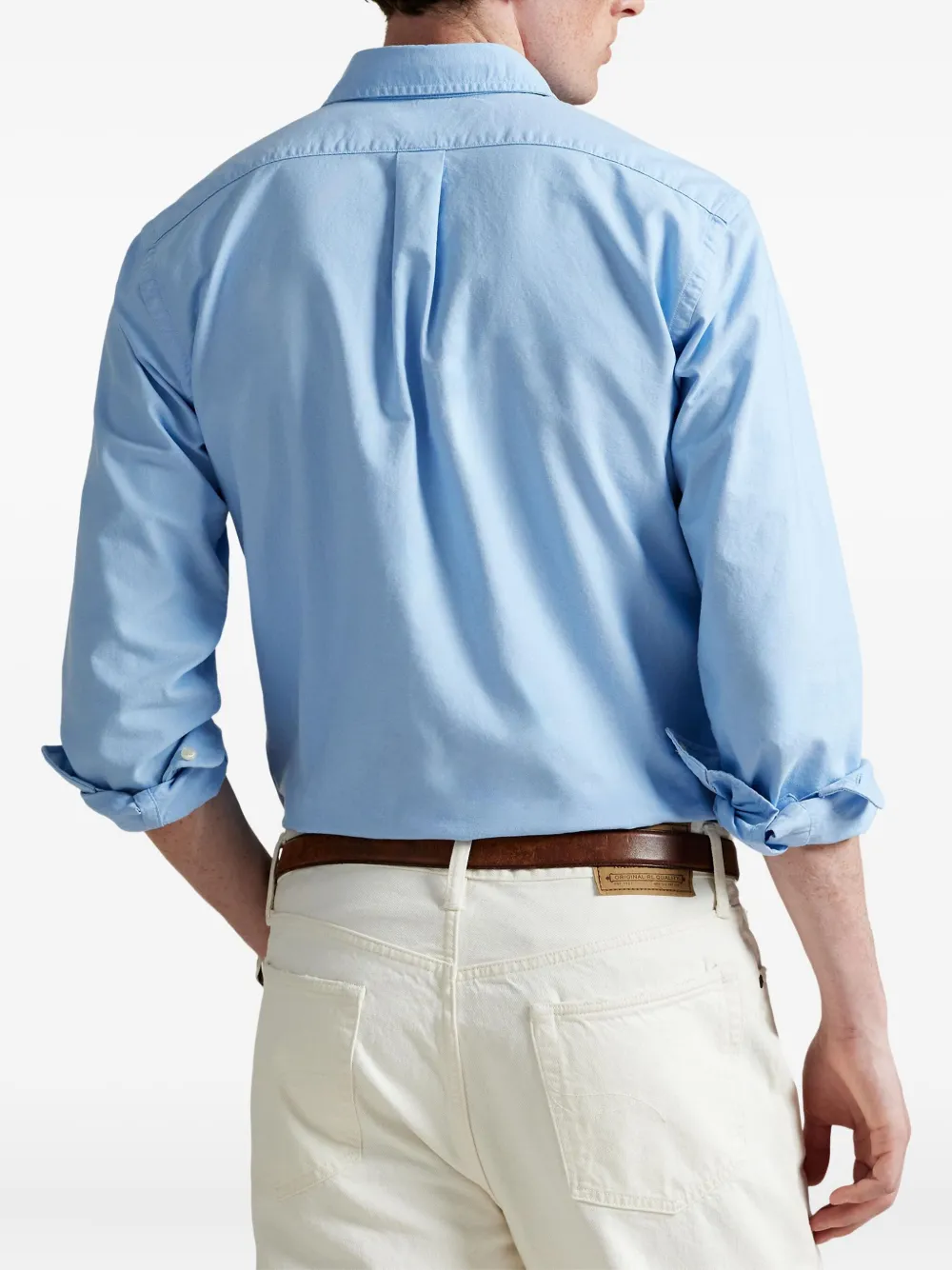 Polo Ralph Lauren Oxford overhemd met geverfd effect Blauw