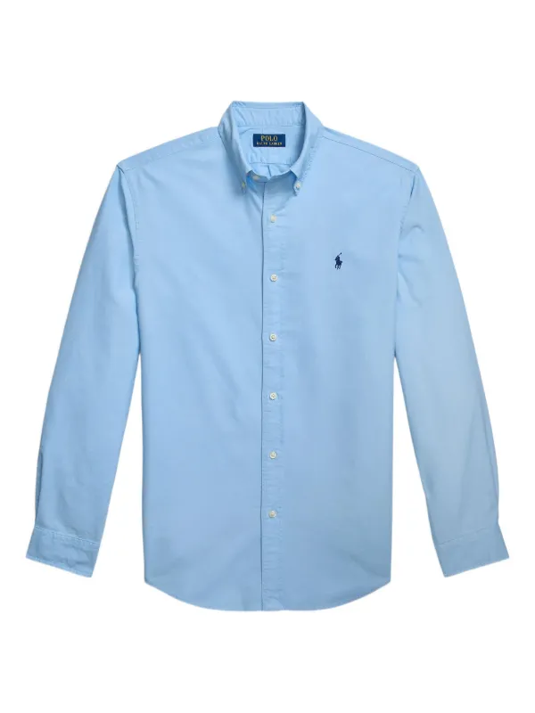 Polo Ralph Lauren ガーメントダイ オックスフォードシャツ | ブルー