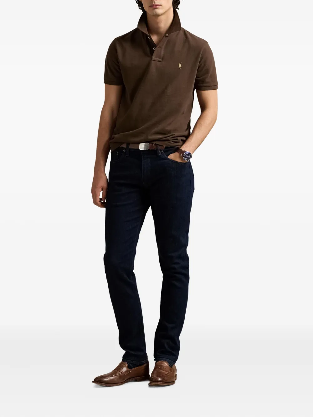 Polo Ralph Lauren Katoenen poloshirt Bruin