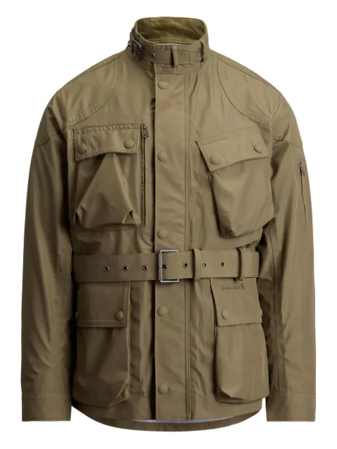 Polo Ralph Lauren embroidered-logo belted jacket