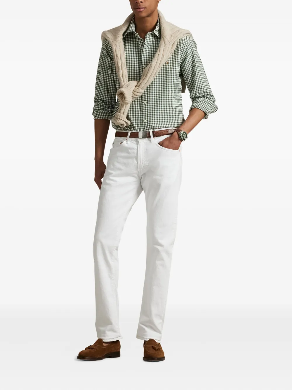 Polo Ralph Lauren Overhemd met gingham ruit Groen