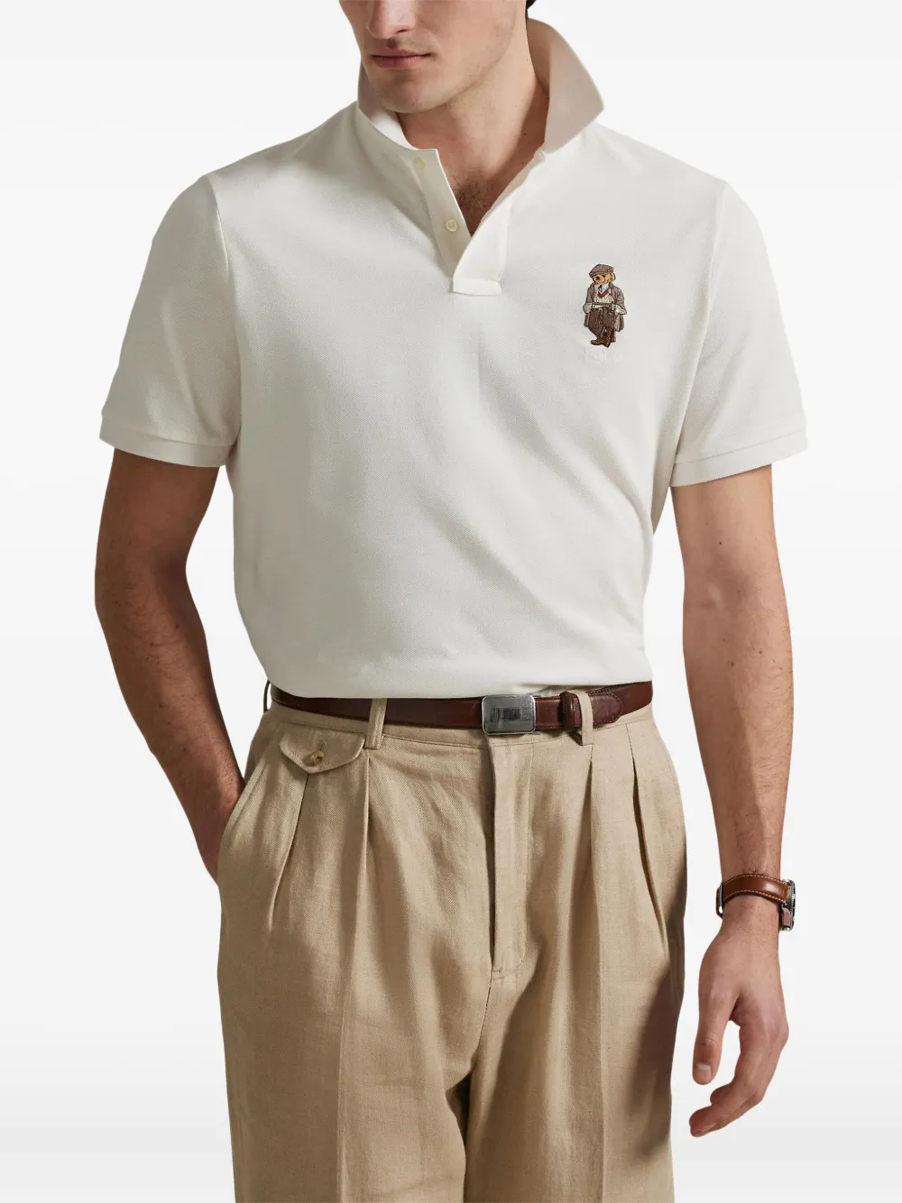 Polo Ralph Lauren Poloshirt met borduurwerk Wit