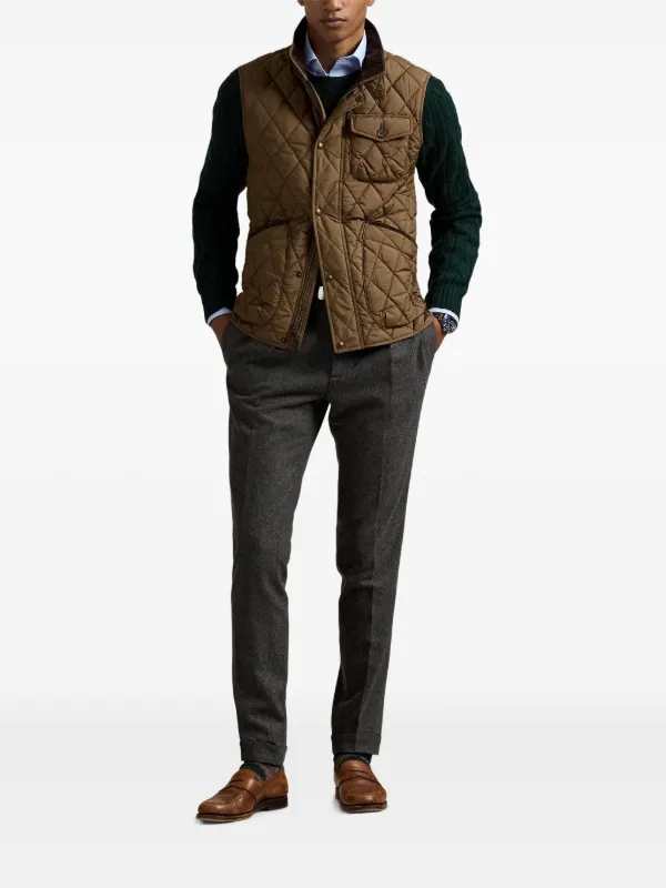 ジャケット・アウター RALPH LAUREN vest new, unused, Size M. Polo Ralph Lauren Quilted Sleeveless Vest | Neutrals | FARFETCH RO