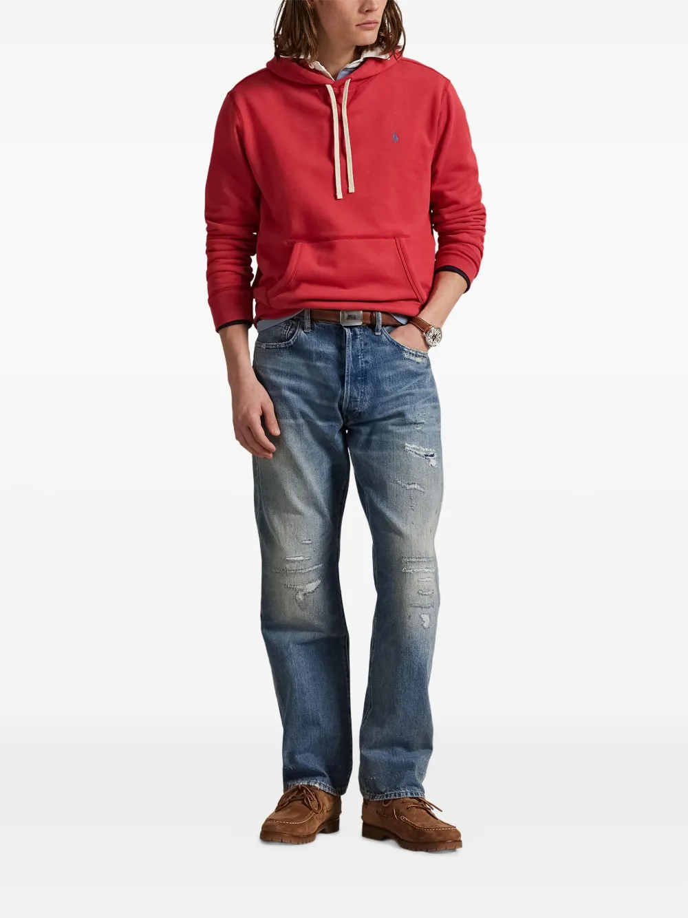 Polo Ralph Lauren Hoodie met geborduurd logo Rood