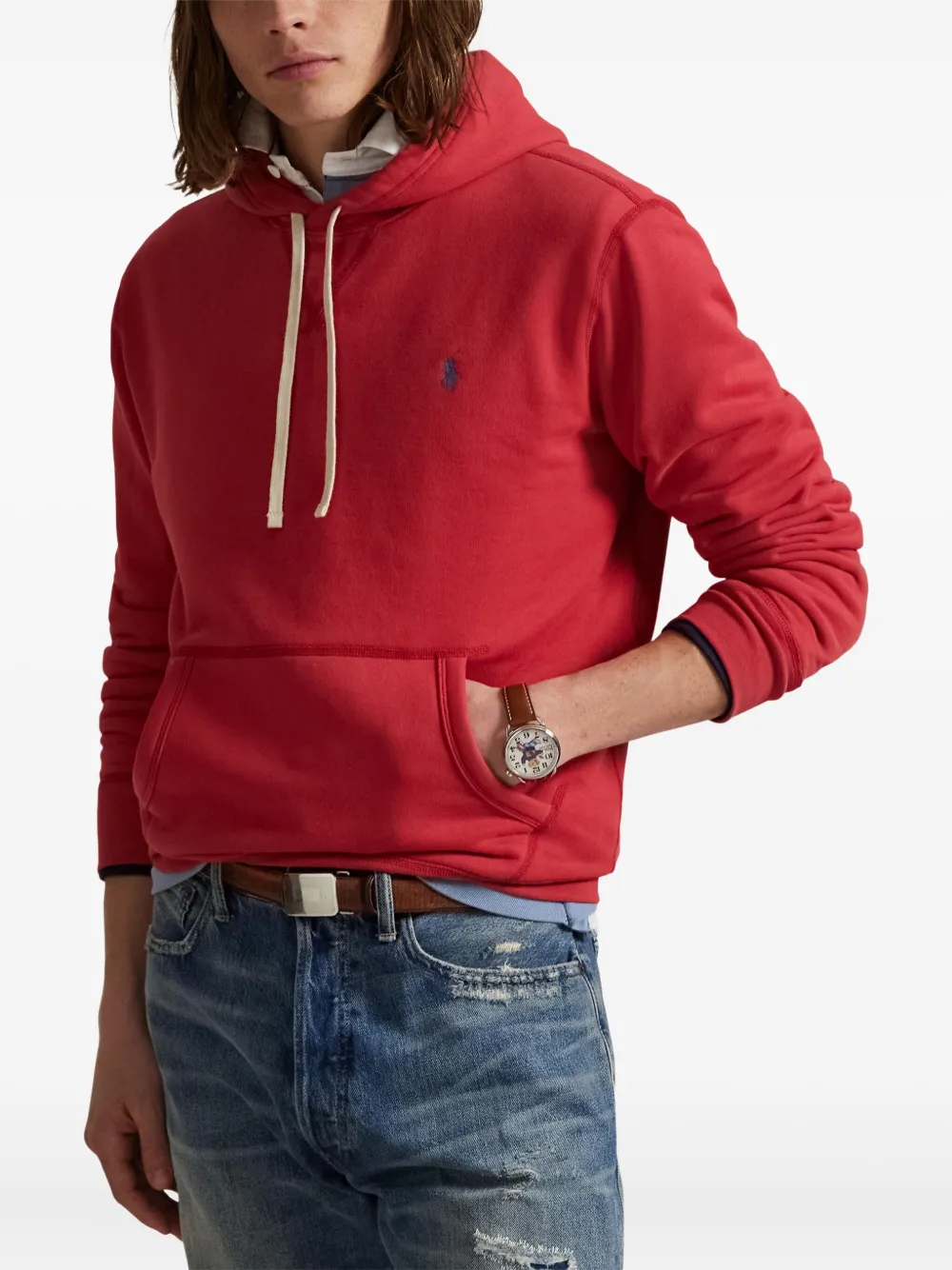 Polo Ralph Lauren Hoodie met geborduurd logo Rood