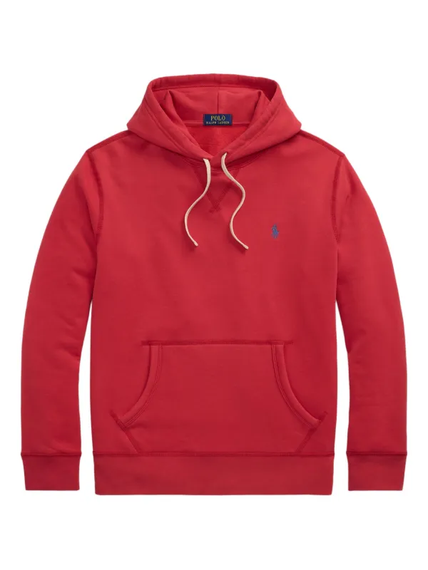Polo Ralph Lauren logo-embroidered Hoodie Red FARFETCH IN