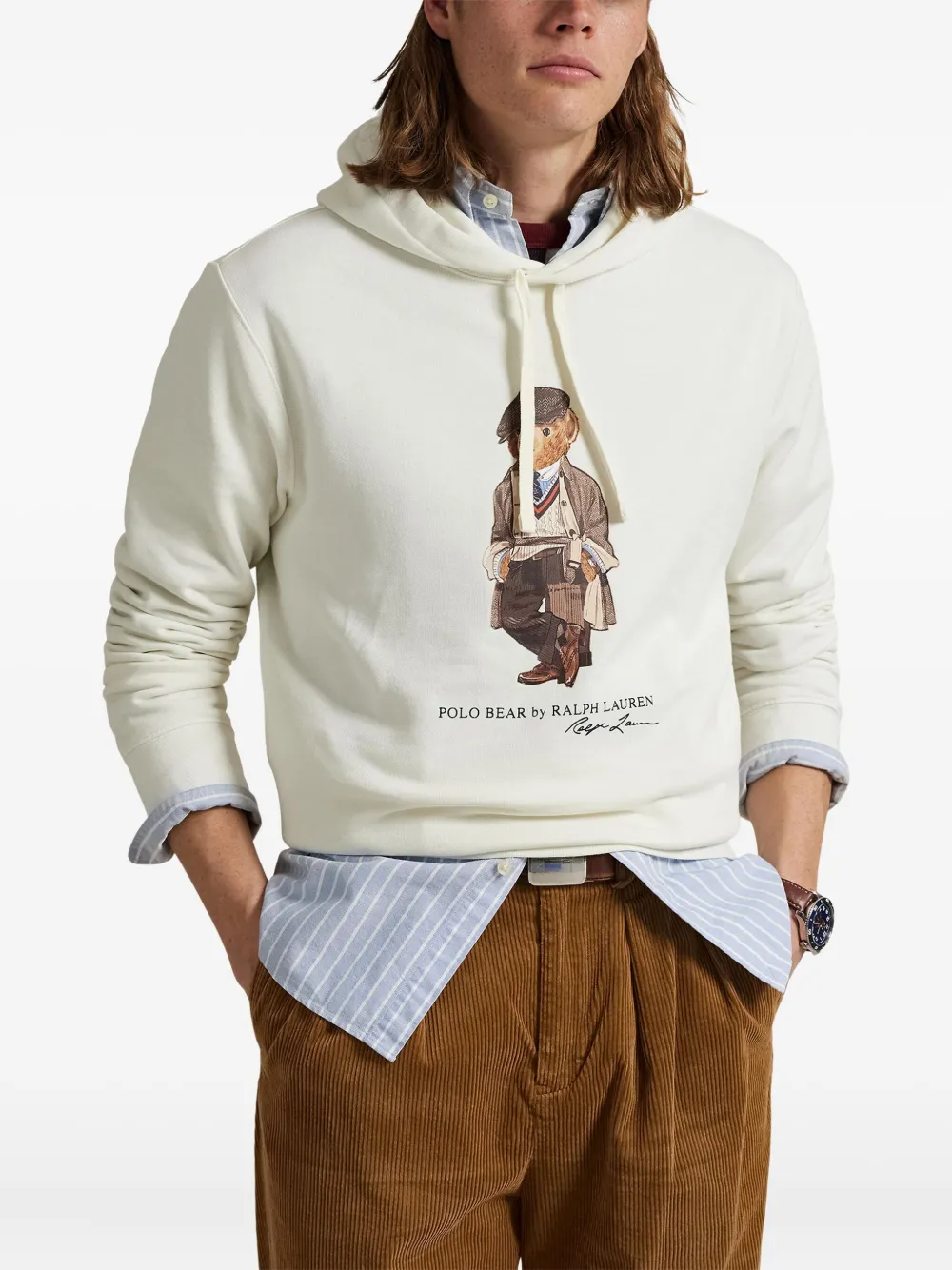 Polo Ralph Lauren Hoodie met print Wit