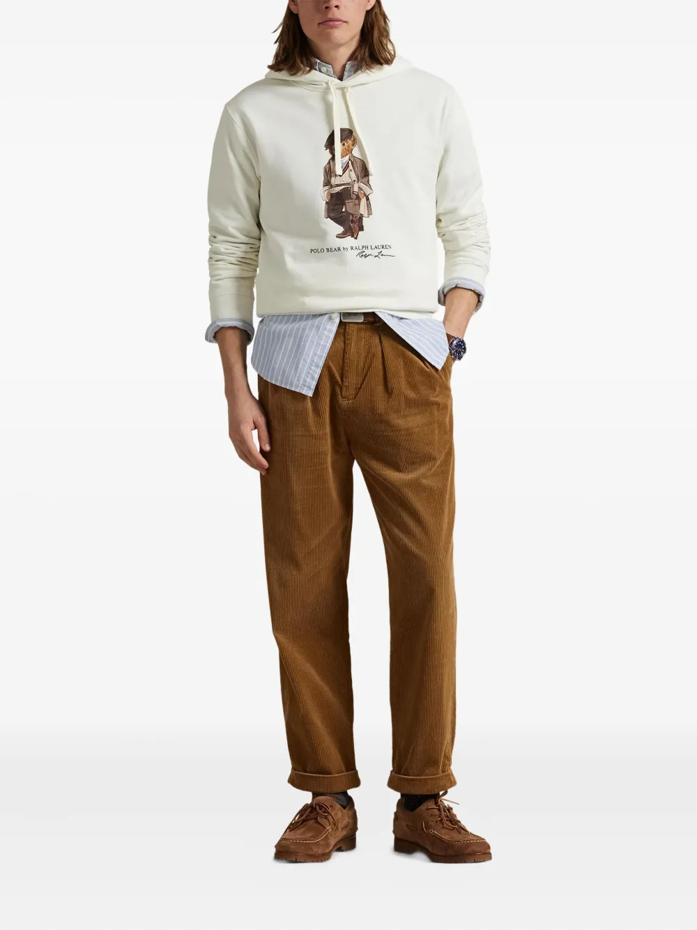 Polo Ralph Lauren Hoodie met print Wit