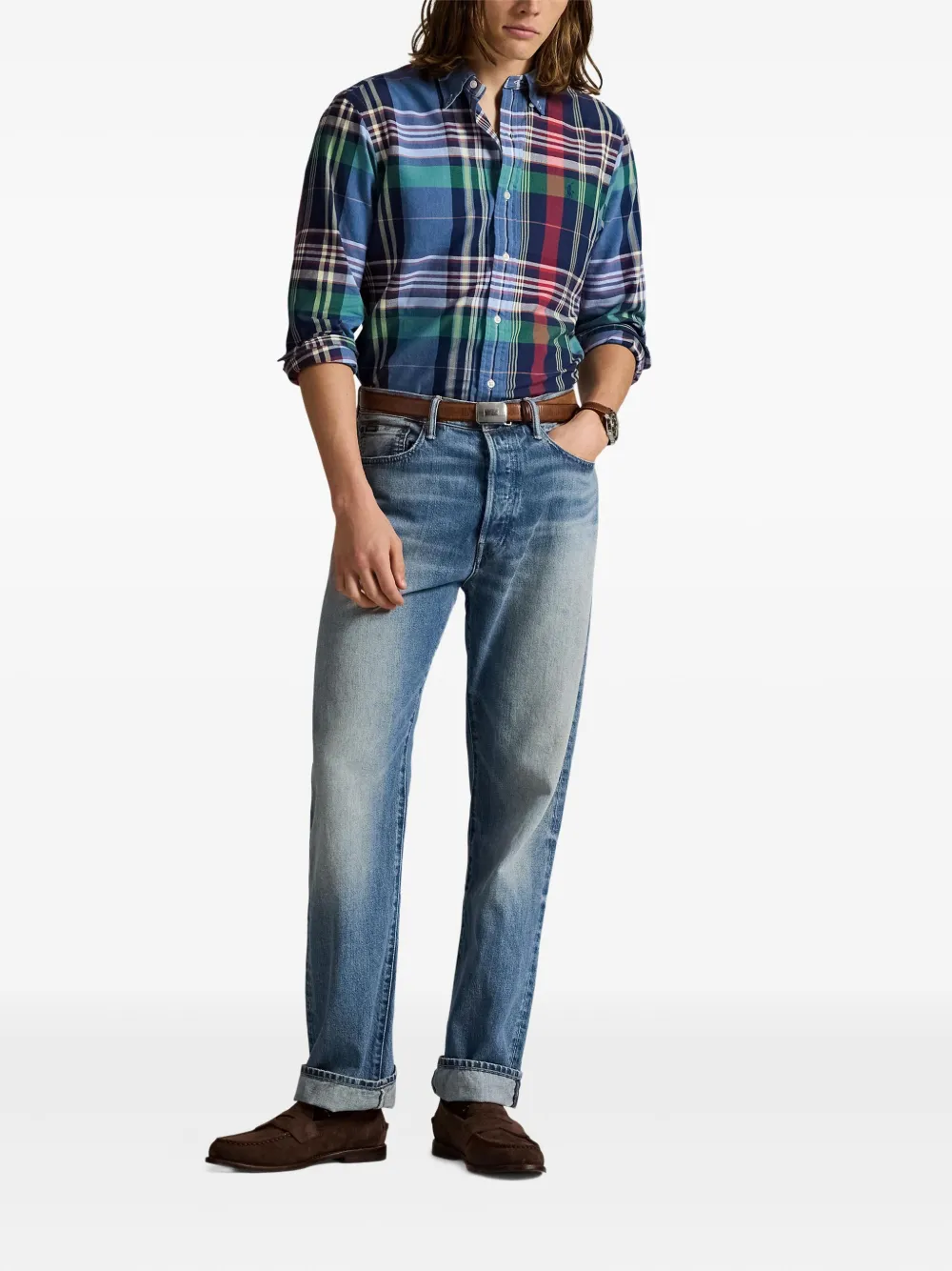 Polo Ralph Lauren plaid-pattern shirt Blauw