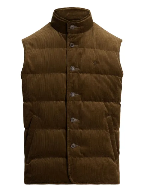 Polo Ralph Lauren logo-embroidered corduroy-padded gilet