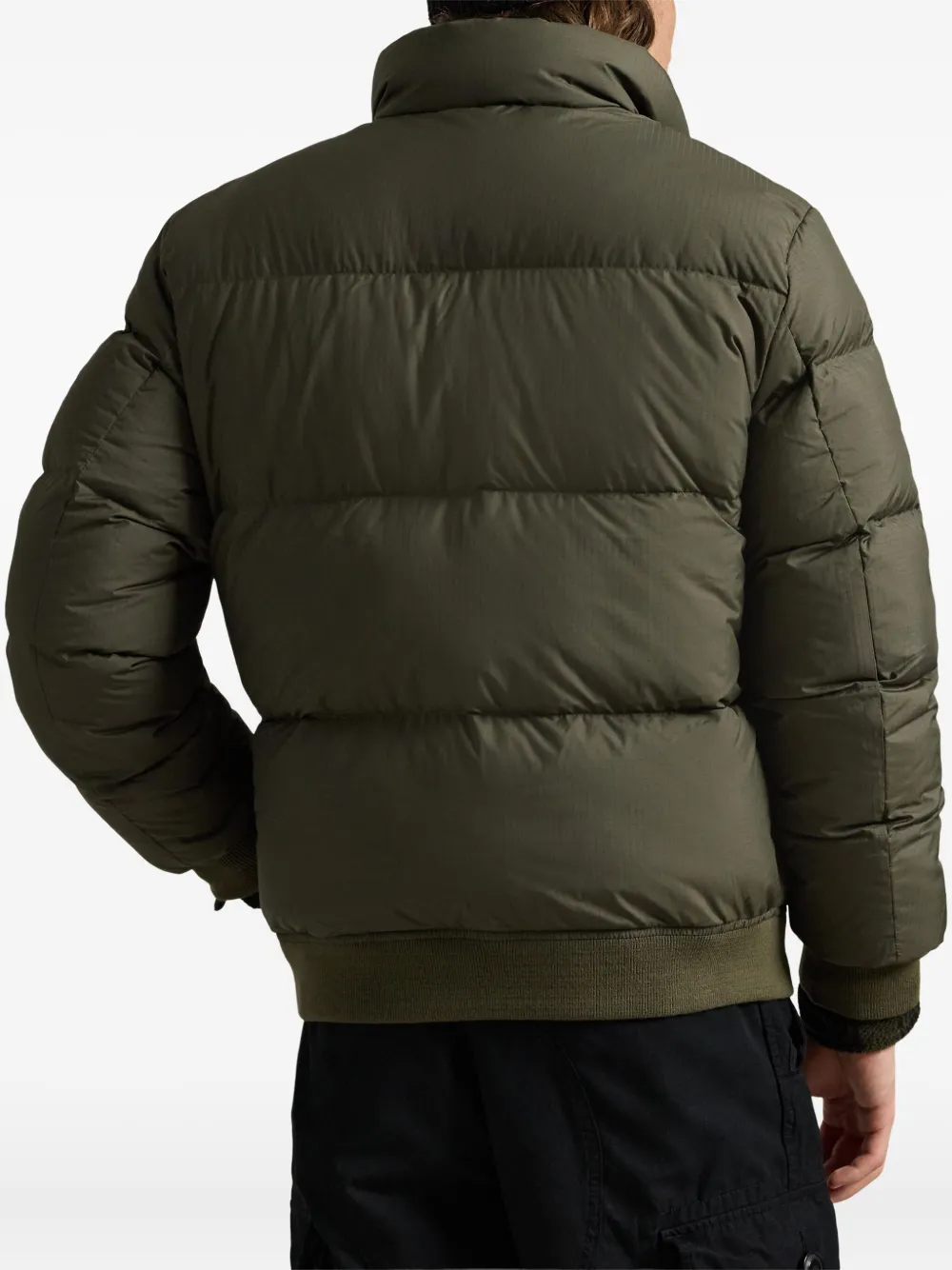 Polo Ralph Lauren Logo-embroidered Quilted Jacket In Green