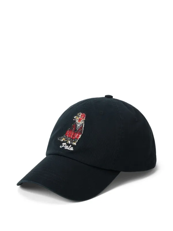 Polo Ralph Lauren Polo Bear-embroidered Cap Black