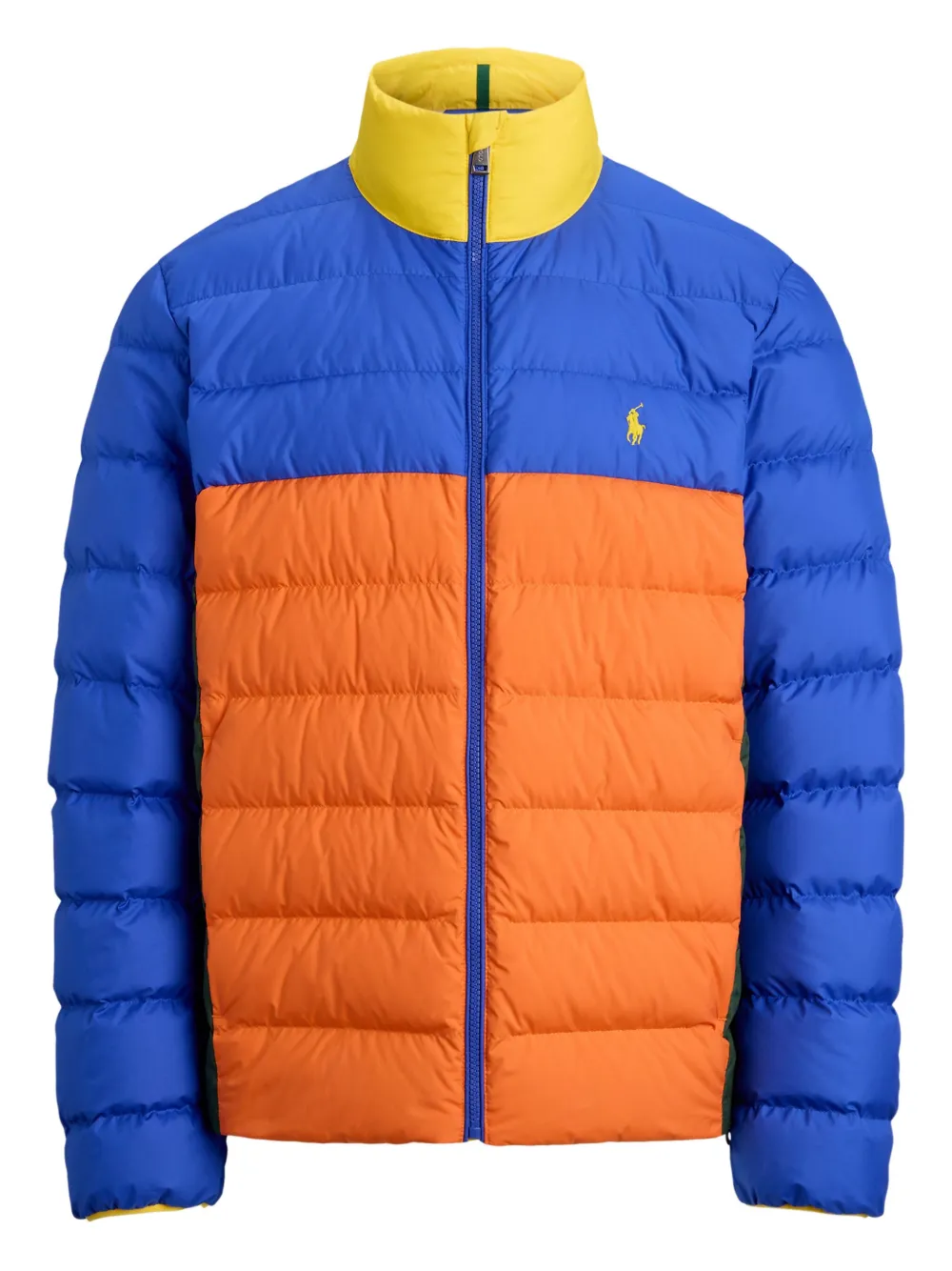 Polo Ralph Lauren カラーブロック パデッドジャケット - ブルー Polo Ralph Lauren カラーブロック パデッドジャケット - ブルー