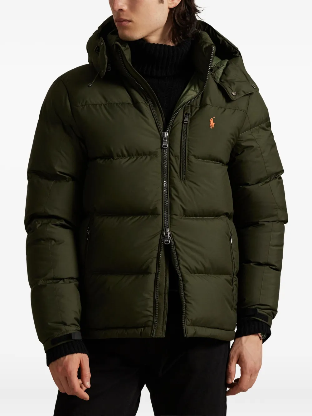 Polo Ralph Lauren Donsjack met capuchon Groen
