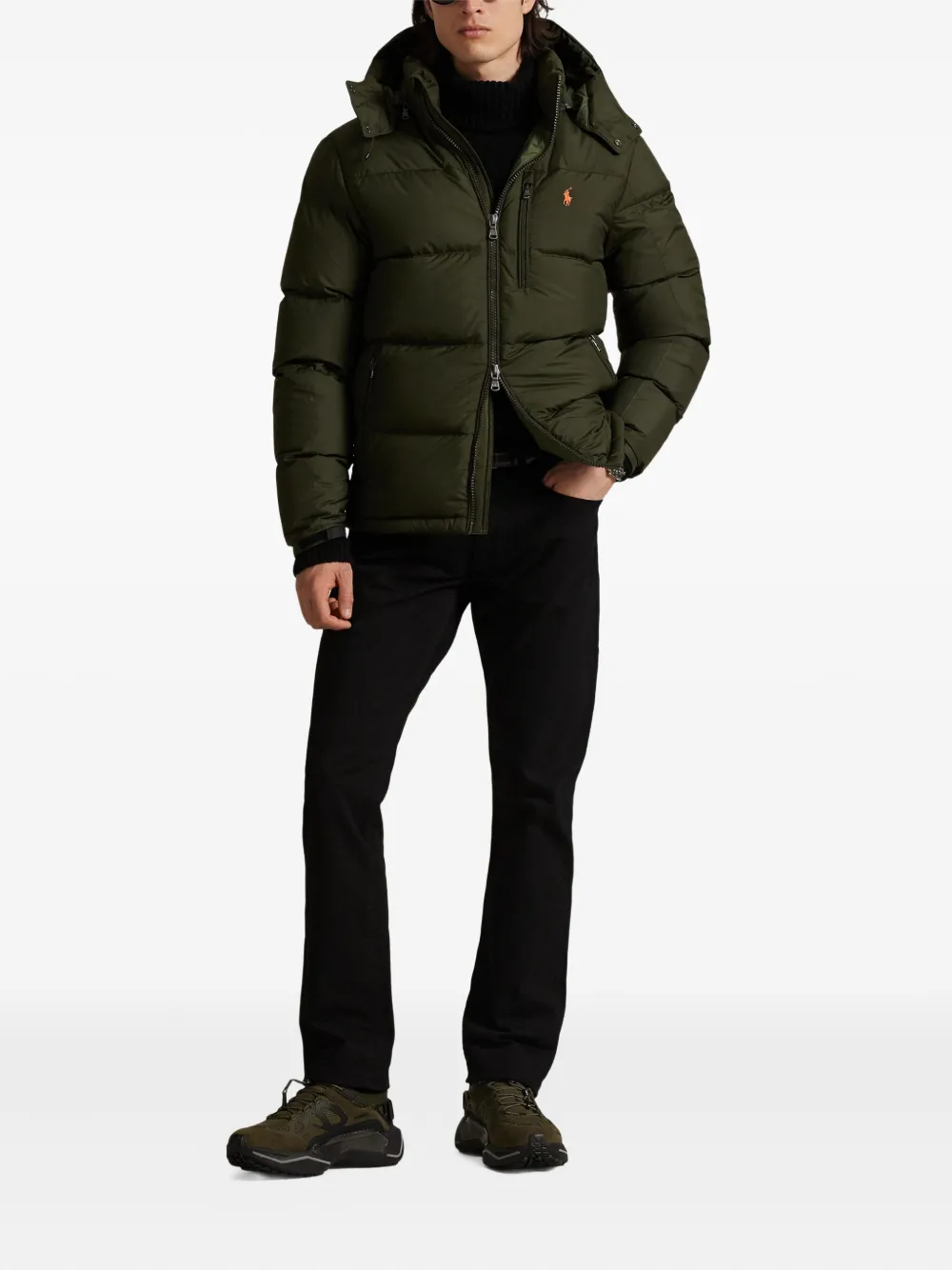 Polo Ralph Lauren Donsjack met capuchon Groen