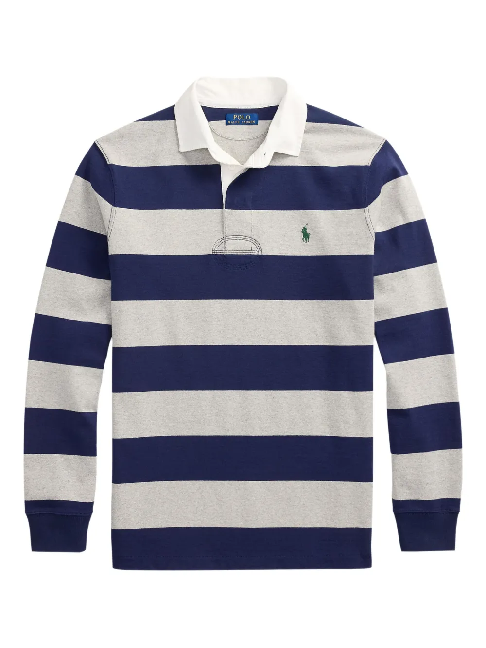 Polo Ralph Lauren The Iconic Rugby gestreept poloshirt met lange mouwen Blauw