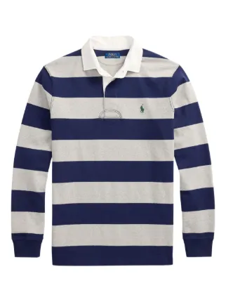Polo Ralph Lauren Camisa Polo The Iconic Rugby Com Listras | Azul