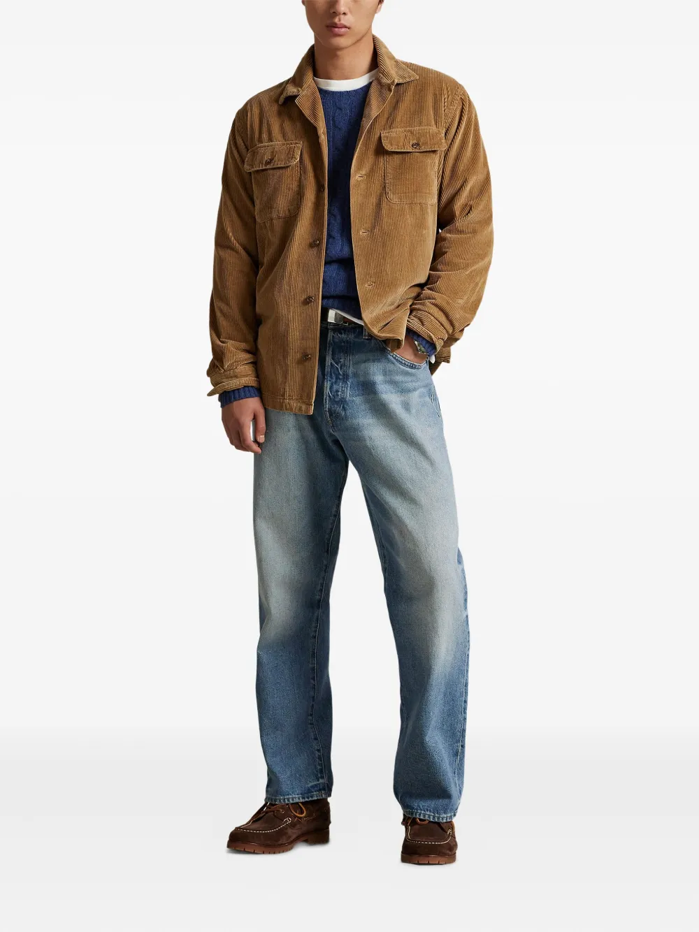 Polo Ralph Lauren Ribfluwelen overhemd Bruin