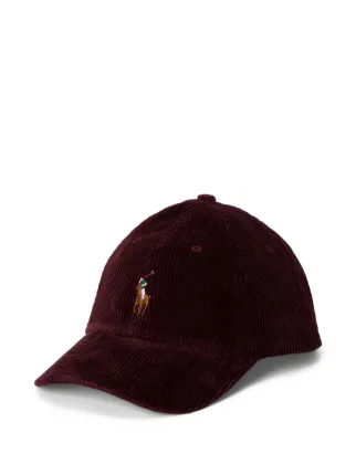 Polo Ralph Lauren Corduroy Baseball Cap | Red | FARFETCH