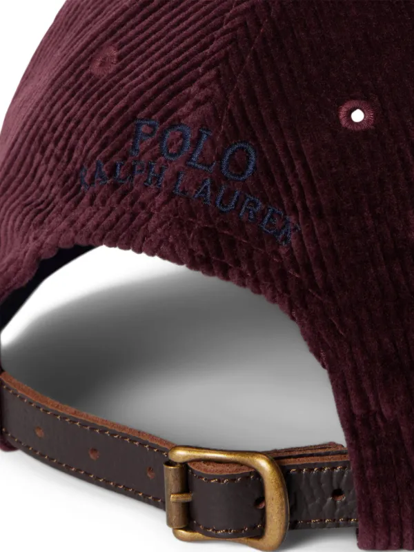 Polo Ralph Lauren Corduroy Baseball Cap | Red | FARFETCH CA