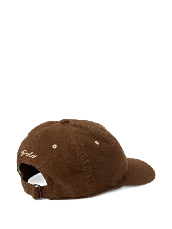 Polo Ralph Lauren P-embroidered Baseball Cap | Brown | FARFETCH