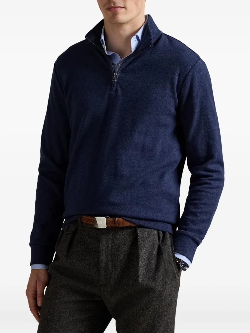 Polo Ralph Lauren Trui met halve rits Blauw