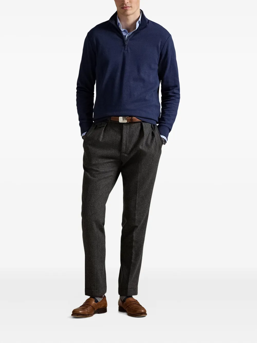 Polo Ralph Lauren Trui met halve rits Blauw