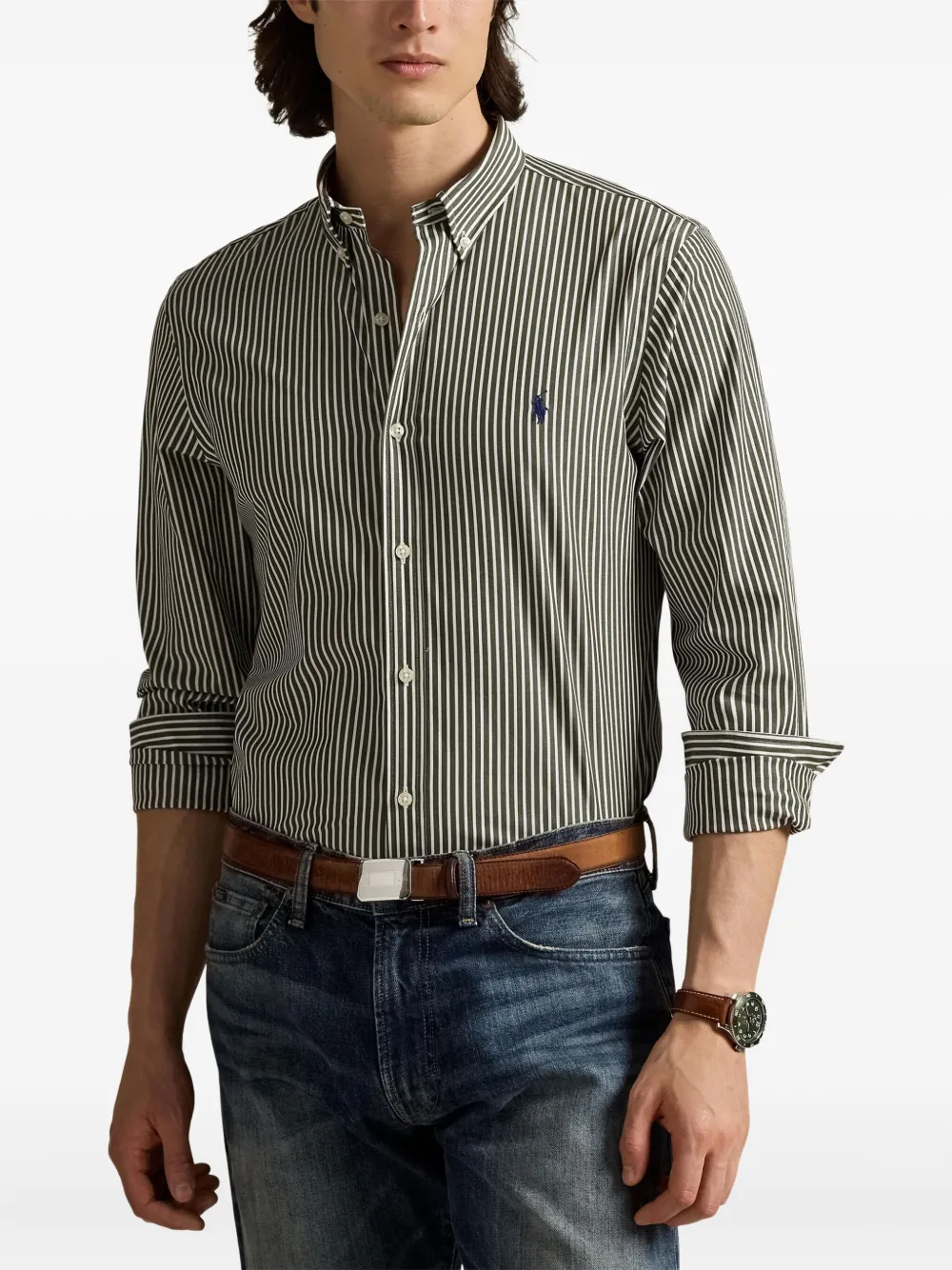 Polo Ralph Lauren Gestreept overhemd Grijs
