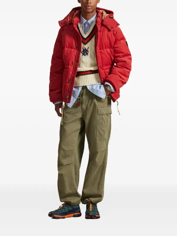 Polo Ralph Lauren Corduroy Padded Jacket | Red | FARFETCH