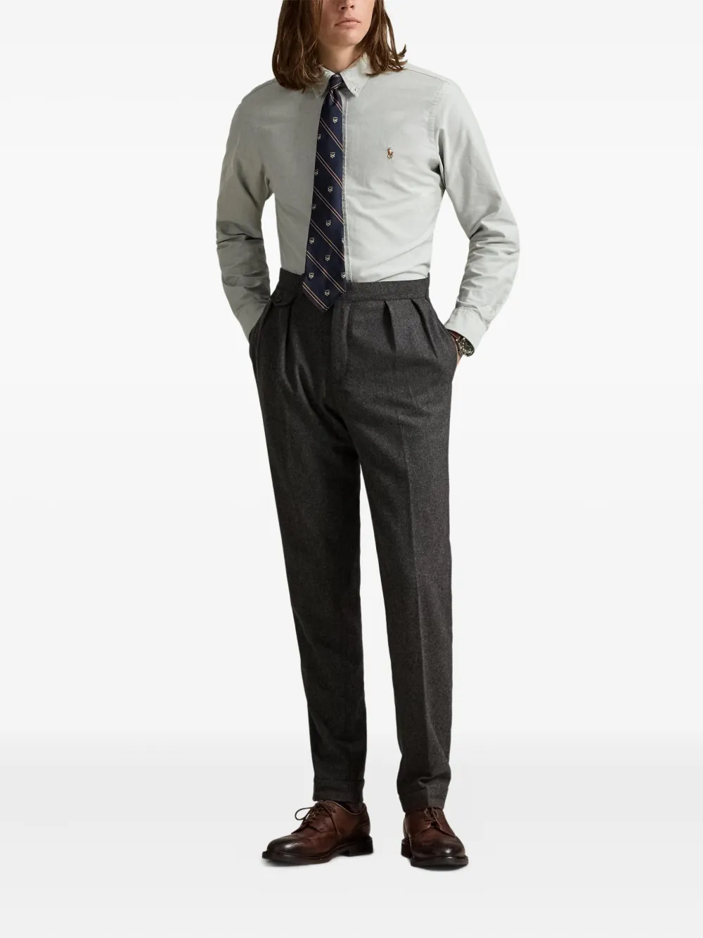 Polo Ralph Lauren Overhemd met lange mouwen Grijs